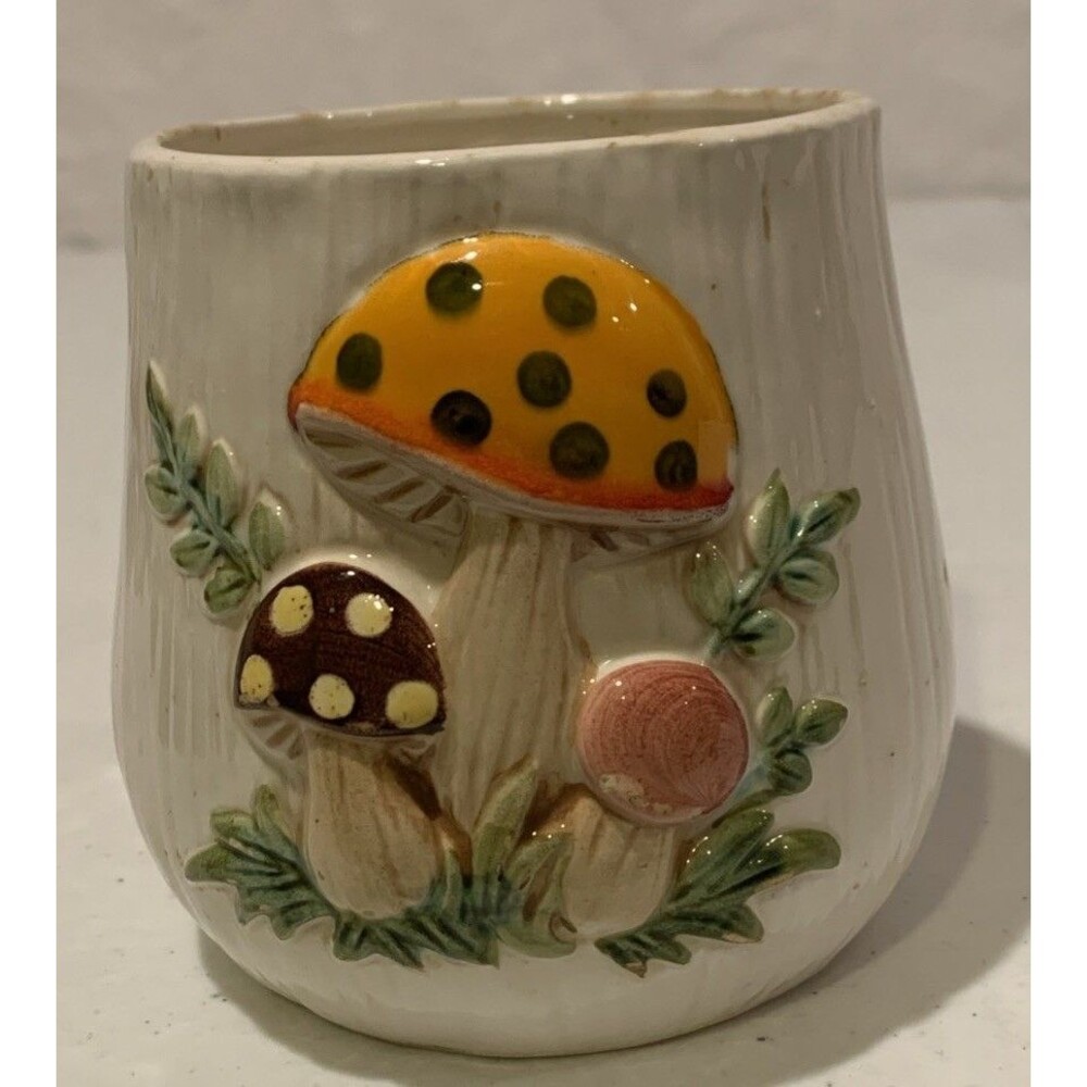 Vintage Sears Merry Mushroom Canister 4” Bottom ONLY 1976 Japan Replacement